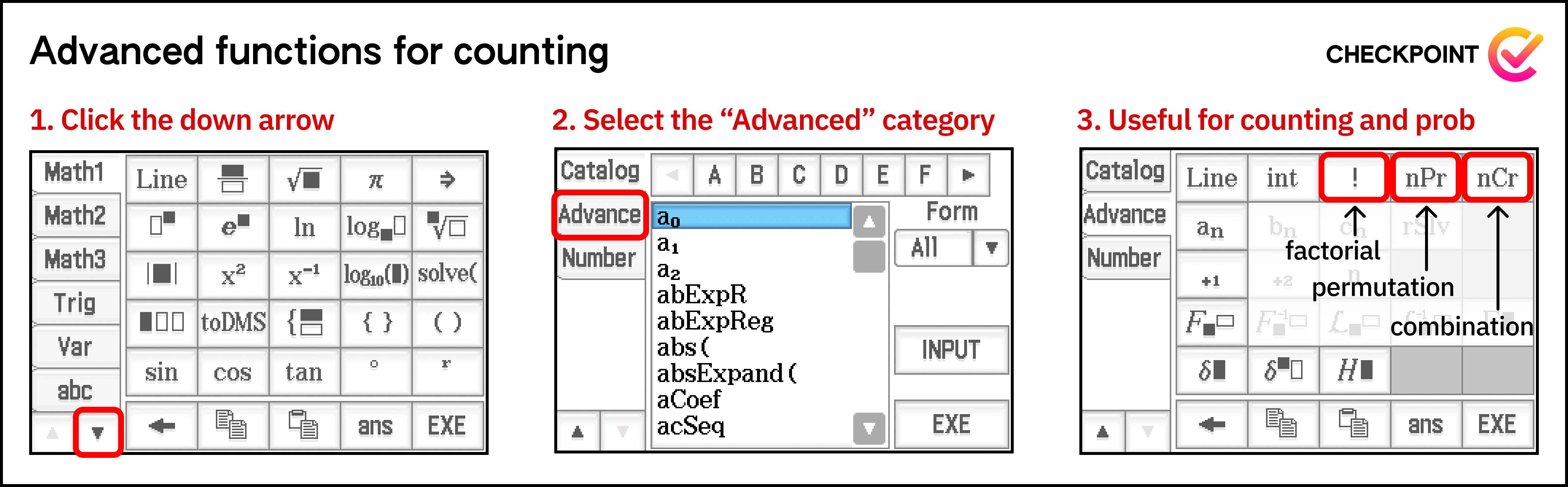 advanced functions for counting