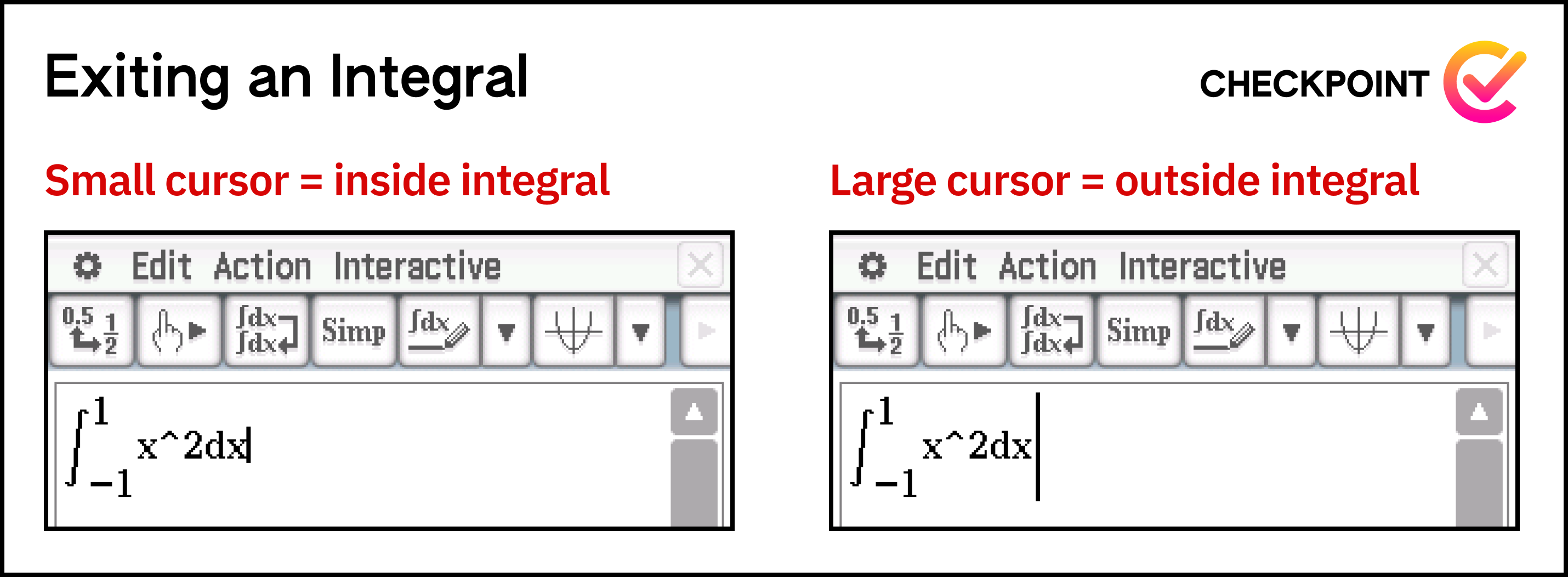 exiting an integral