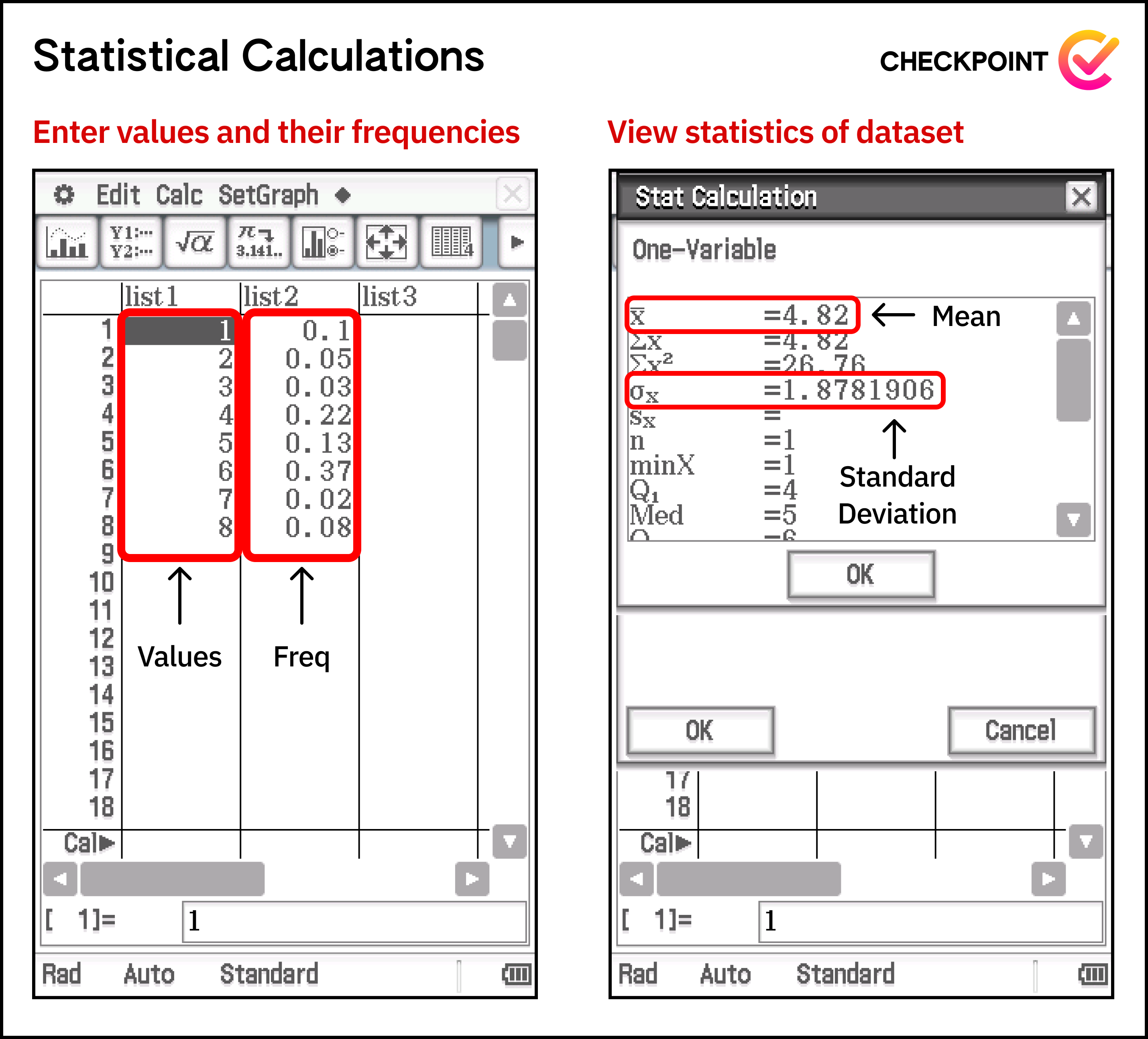 statistical calculations